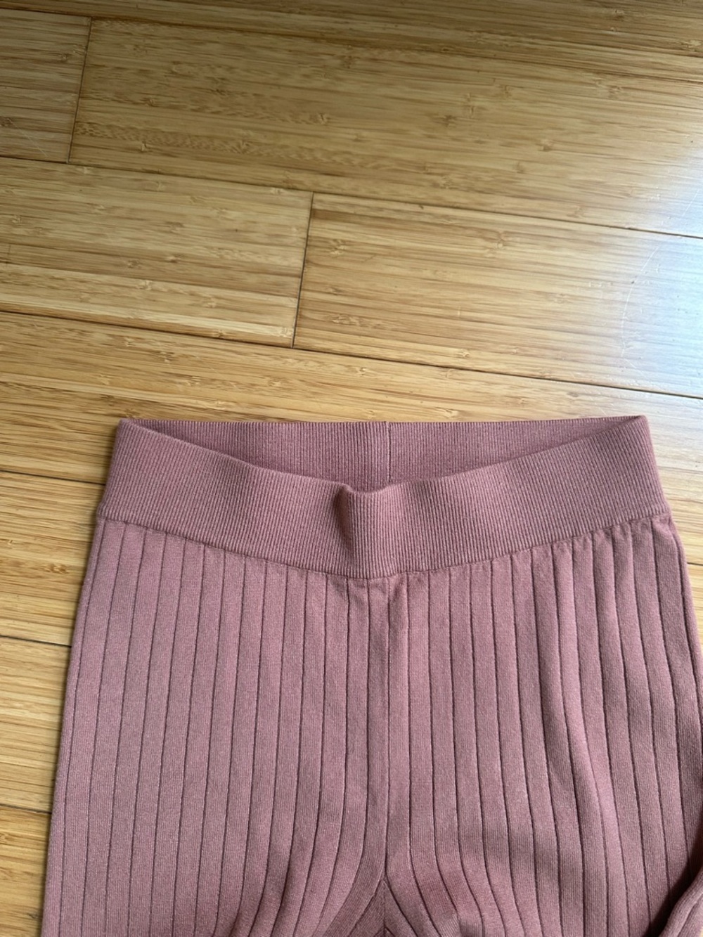 Abercrombie & Fitch Ribbed Knit 2 Piece Lounge Set XS Mauve Brown - Picture 8 of 16